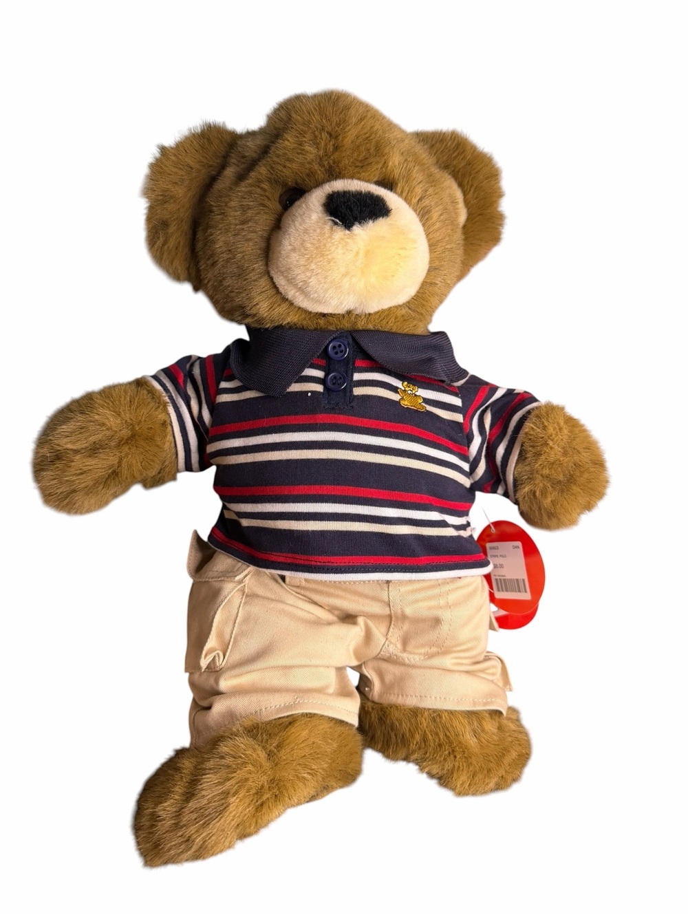Build-A-Bear Bearemy Plush w/ Polo & Cargo Shorts Outfit NWT 16”
